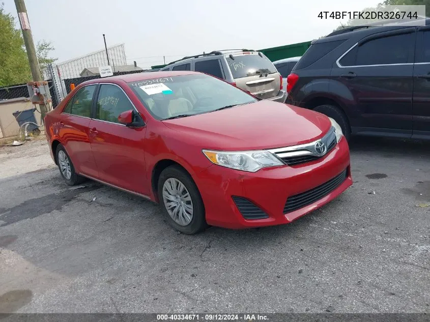 4T4BF1FK2DR326744 2013 Toyota Camry Le