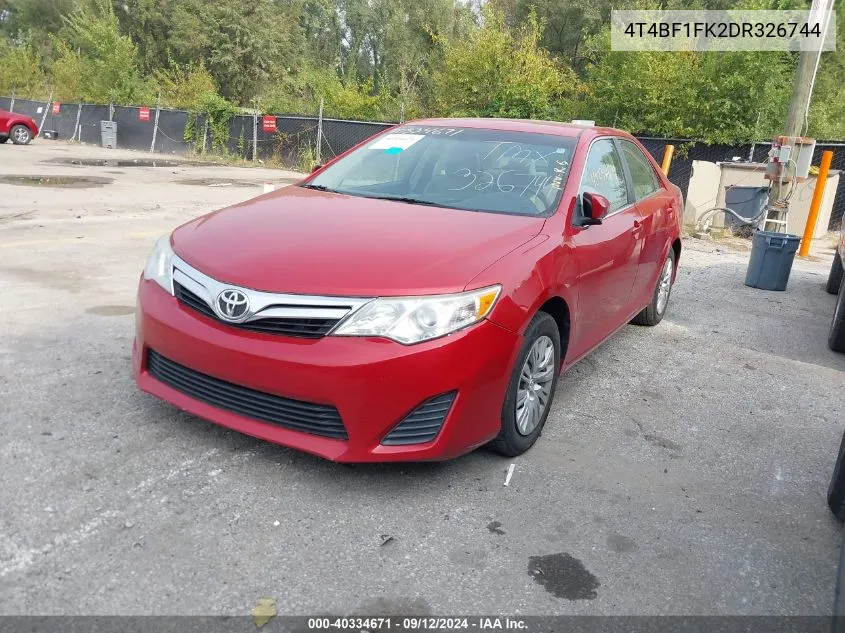 4T4BF1FK2DR326744 2013 Toyota Camry Le