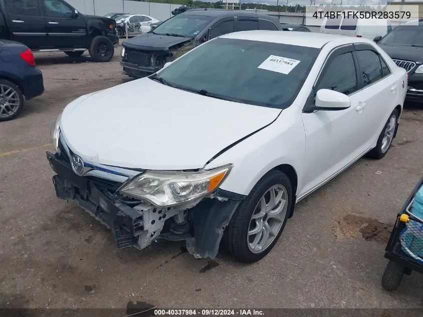 2013 Toyota Camry Le VIN: 4T4BF1FK5DR283579 Lot: 40337984