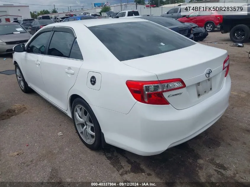 2013 Toyota Camry Le VIN: 4T4BF1FK5DR283579 Lot: 40337984