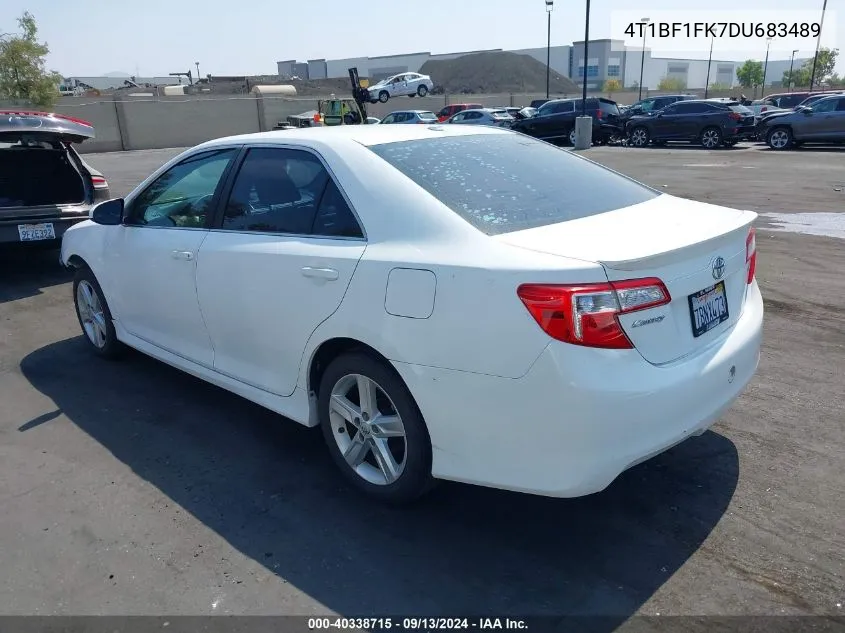 2013 Toyota Camry Se VIN: 4T1BF1FK7DU683489 Lot: 40338715