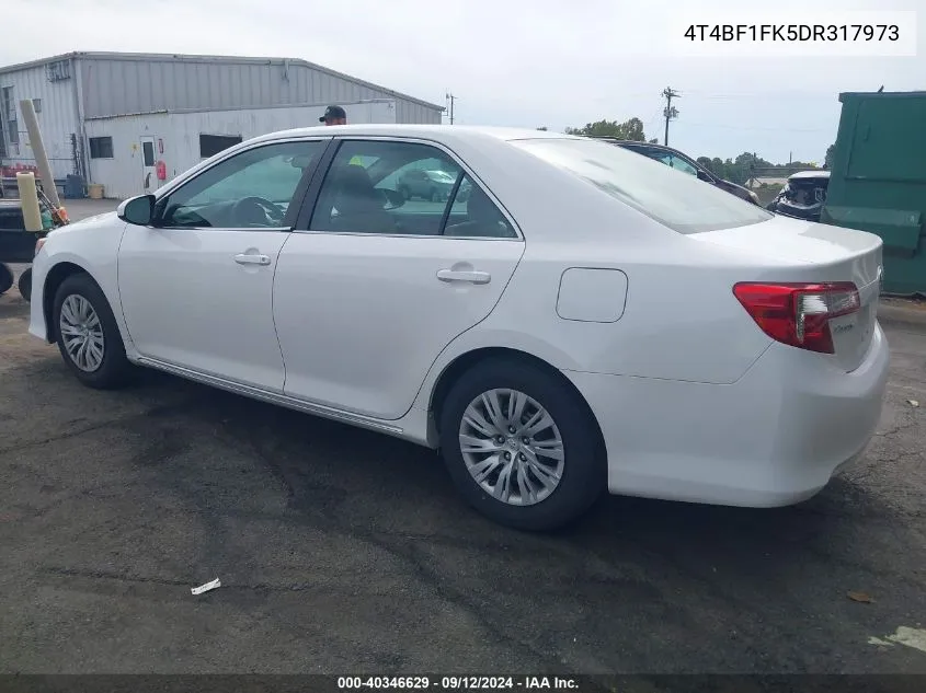 2013 Toyota Camry Le VIN: 4T4BF1FK5DR317973 Lot: 40346629