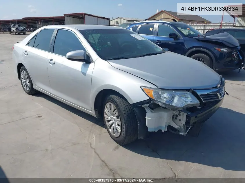 2013 Toyota Camry L VIN: 4T4BF1FK3DR330334 Lot: 40357970