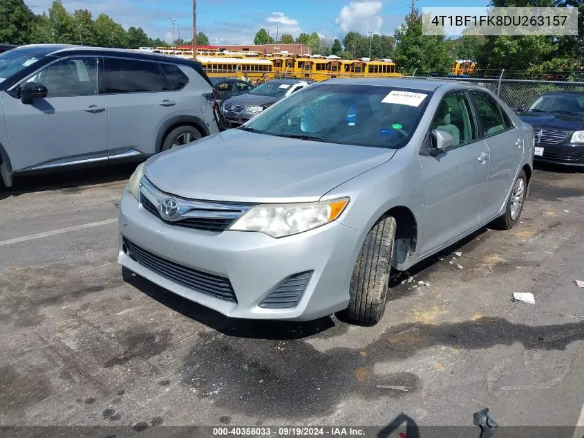 2013 Toyota Camry Le VIN: 4T1BF1FK8DU263157 Lot: 40358033