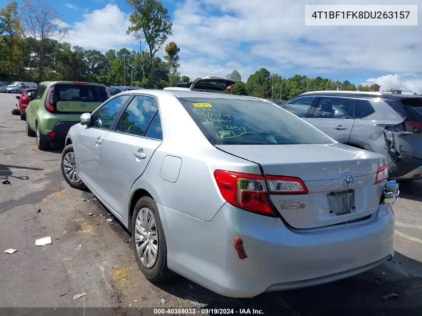 2013 Toyota Camry Le VIN: 4T1BF1FK8DU263157 Lot: 40358033