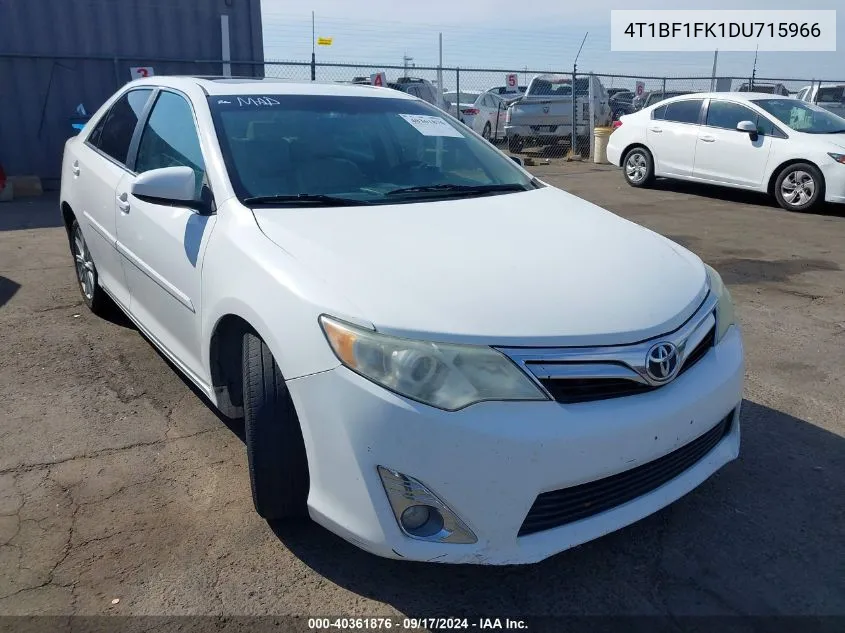 2013 Toyota Camry Xle VIN: 4T1BF1FK1DU715966 Lot: 40361876