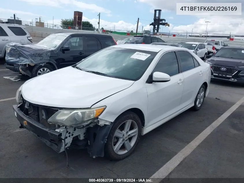 2013 Toyota Camry Se VIN: 4T1BF1FK6DU226169 Lot: 40363739