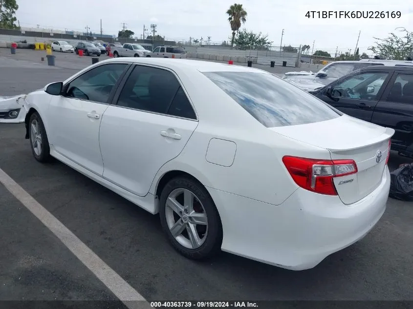 2013 Toyota Camry Se VIN: 4T1BF1FK6DU226169 Lot: 40363739