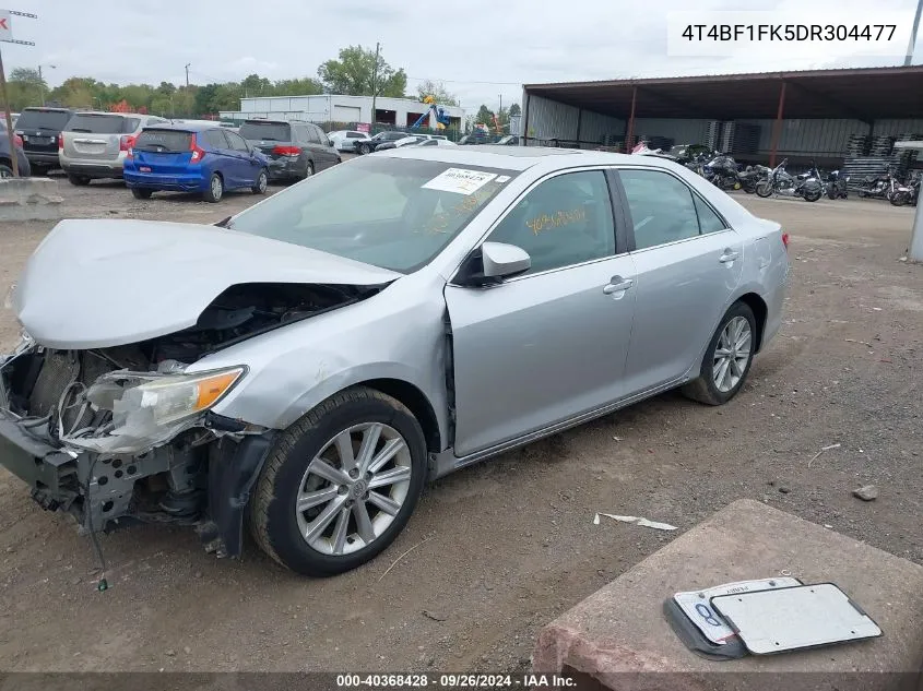 2013 Toyota Camry Xle VIN: 4T4BF1FK5DR304477 Lot: 40368428