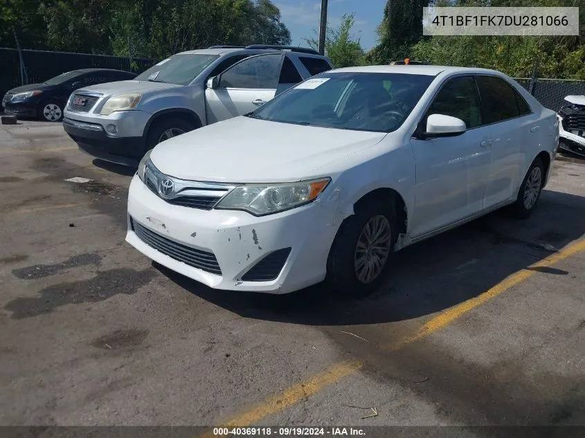 4T1BF1FK7DU281066 2013 Toyota Camry Le