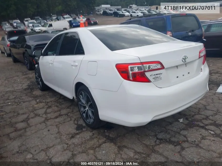 2013 Toyota Camry L VIN: 4T1BF1FKXDU707011 Lot: 40370121