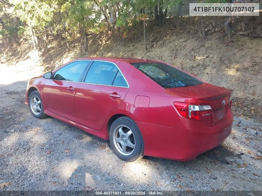 2013 Toyota Camry Se VIN: 4T1BF1FK1DU707107 Lot: 40371931