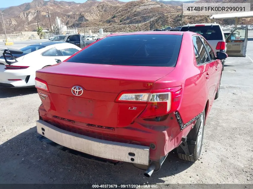 4T4BF1FK0DR299091 2013 Toyota Camry Le