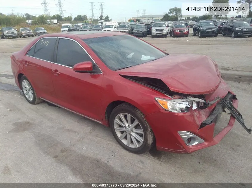 2013 Toyota Camry Xle VIN: 4T4BF1FK2DR291414 Lot: 40373773