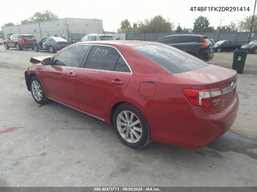 4T4BF1FK2DR291414 2013 Toyota Camry Xle