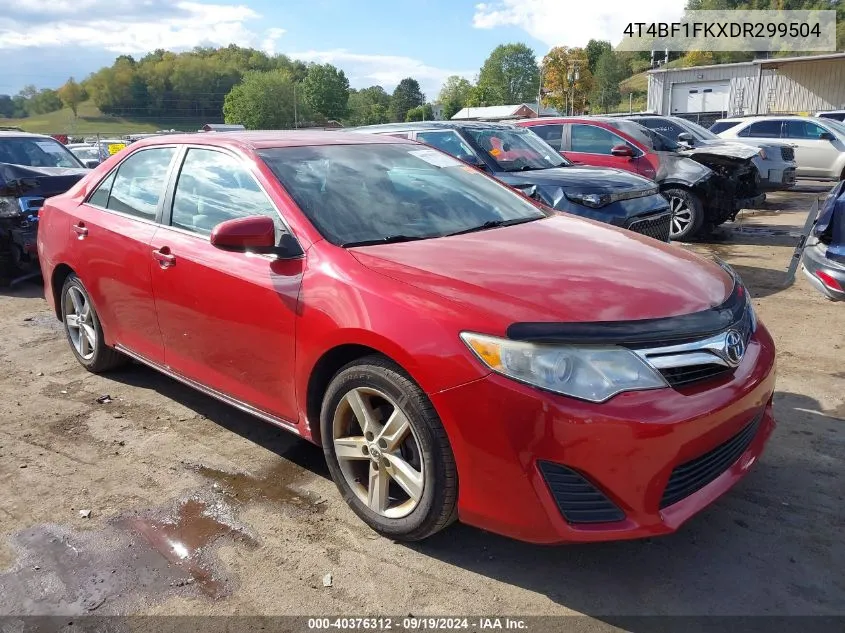 2013 Toyota Camry Le VIN: 4T4BF1FKXDR299504 Lot: 40376312