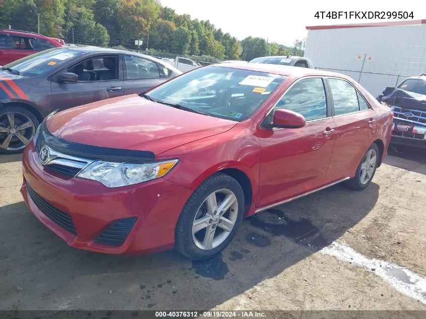 2013 Toyota Camry Le VIN: 4T4BF1FKXDR299504 Lot: 40376312