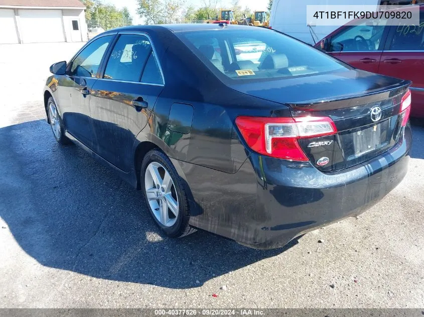 2013 Toyota Camry Se VIN: 4T1BF1FK9DU709820 Lot: 40377526