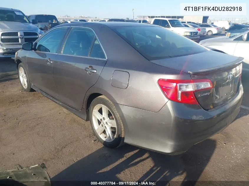 2013 Toyota Camry Se VIN: 4T1BF1FK4DU282918 Lot: 40377784