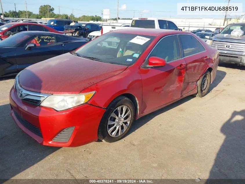 4T1BF1FK4DU688519 2013 Toyota Camry L