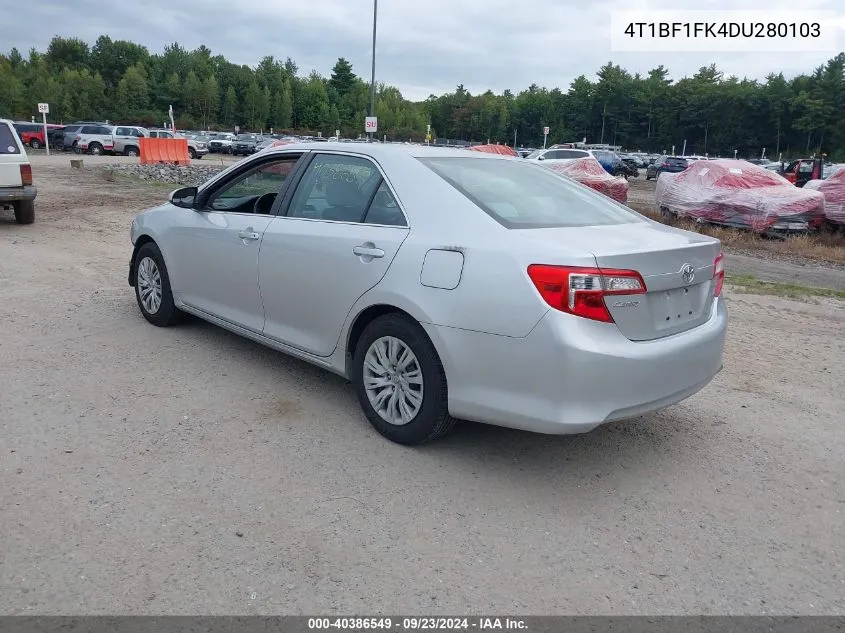 4T1BF1FK4DU280103 2013 Toyota Camry Le