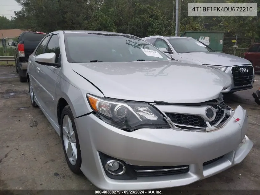 4T1BF1FK4DU672210 2013 Toyota Camry Se