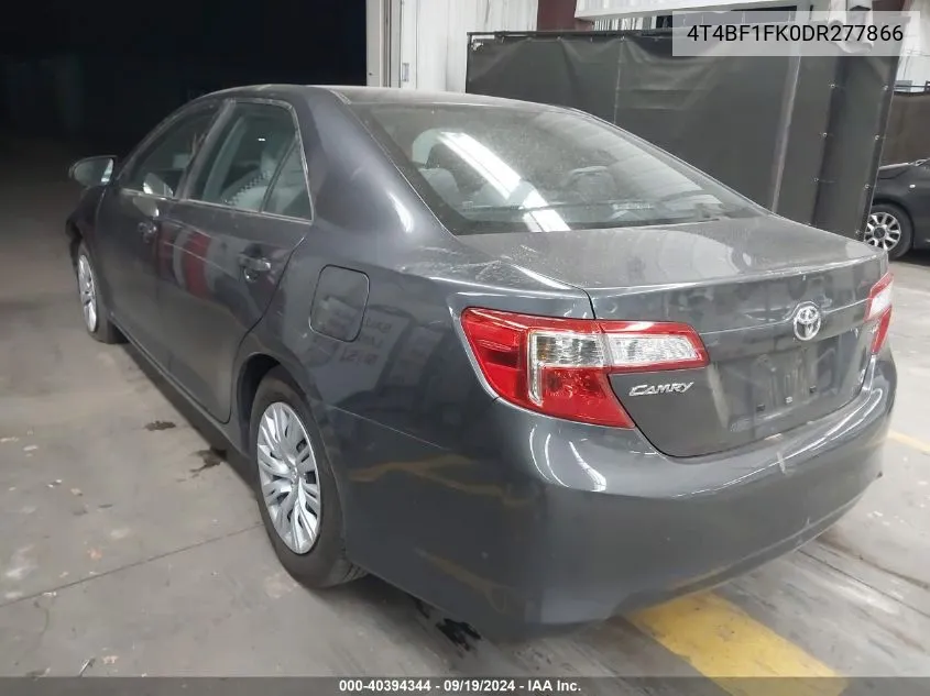 2013 Toyota Camry Le VIN: 4T4BF1FK0DR277866 Lot: 40394344