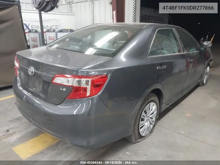 2013 Toyota Camry Le VIN: 4T4BF1FK0DR277866 Lot: 40394344