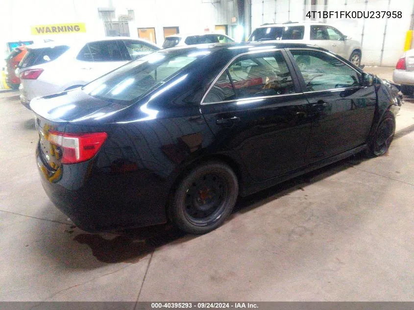 2013 Toyota Camry Se VIN: 4T1BF1FK0DU237958 Lot: 40395293