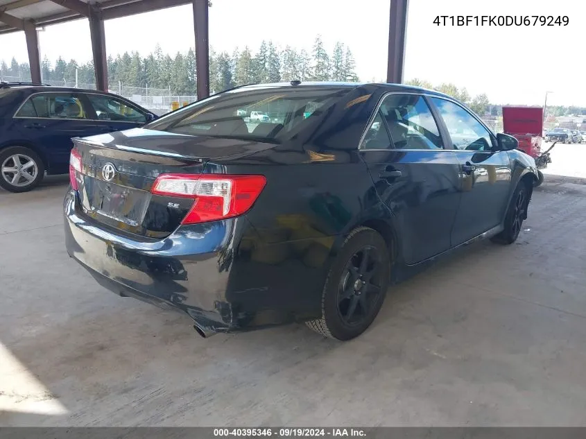 2013 Toyota Camry Se VIN: 4T1BF1FK0DU679249 Lot: 40395346