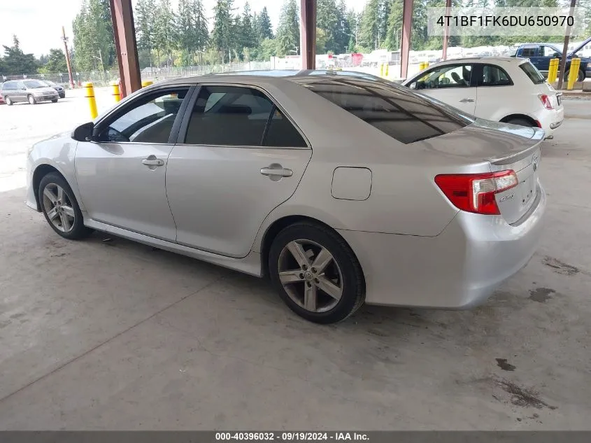 4T1BF1FK6DU650970 2013 Toyota Camry Se