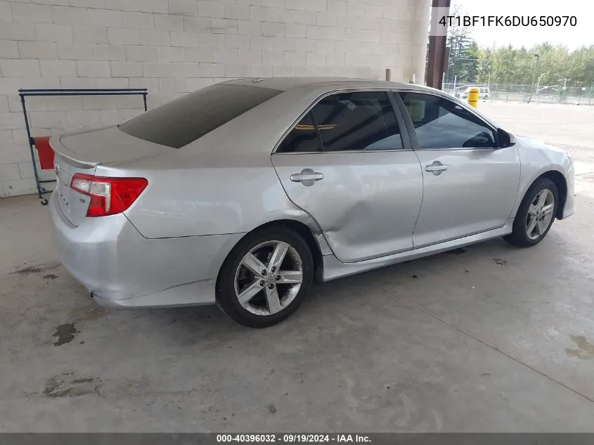 4T1BF1FK6DU650970 2013 Toyota Camry Se