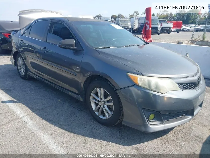 2013 Toyota Camry Se VIN: 4T1BF1FK7DU271816 Lot: 40396305