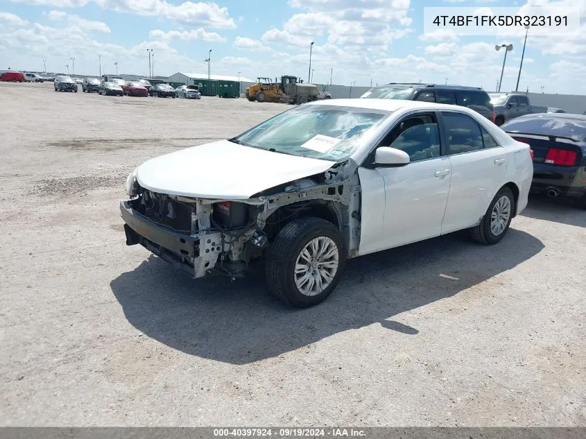 2013 Toyota Camry Le VIN: 4T4BF1FK5DR323191 Lot: 40397924