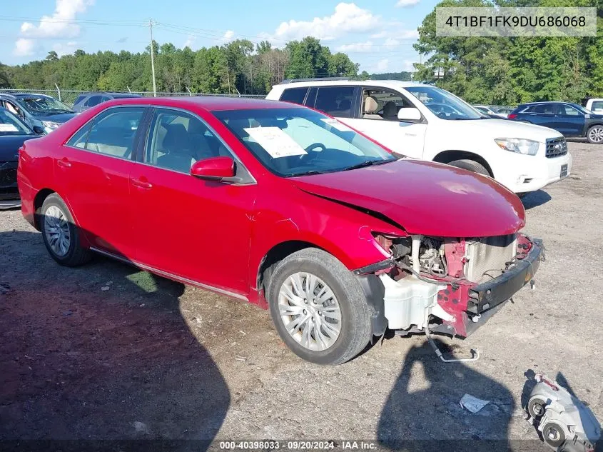 2013 Toyota Camry Le VIN: 4T1BF1FK9DU686068 Lot: 40398033