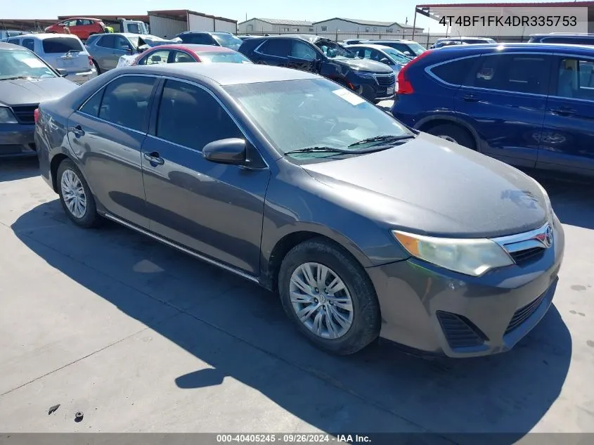 2013 Toyota Camry Le VIN: 4T4BF1FK4DR335753 Lot: 40405245