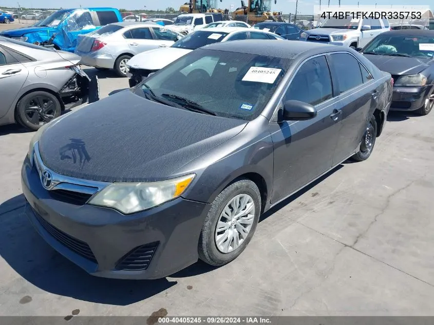 4T4BF1FK4DR335753 2013 Toyota Camry Le