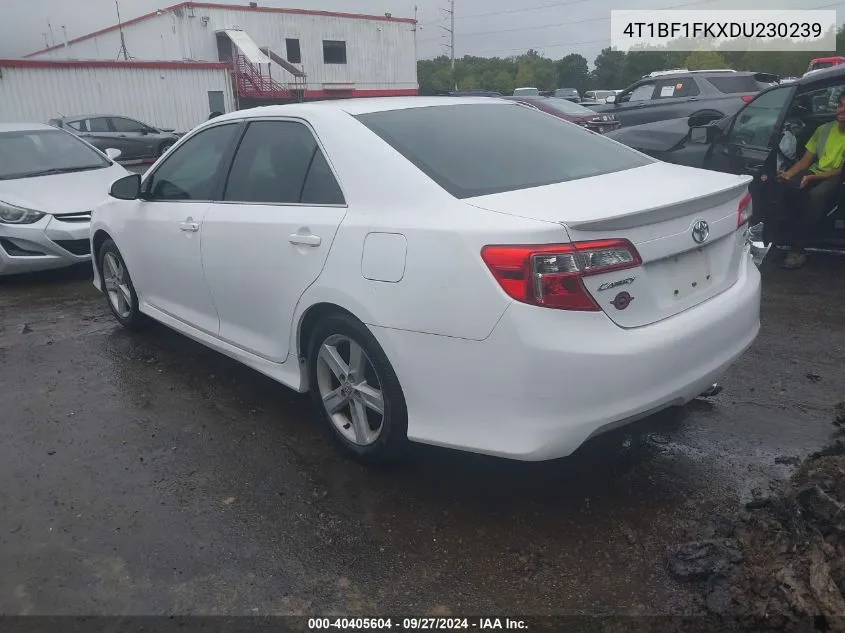 2013 Toyota Camry Se VIN: 4T1BF1FKXDU230239 Lot: 40405604