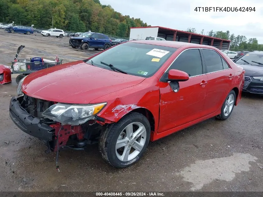 4T1BF1FK4DU642494 2013 Toyota Camry Se