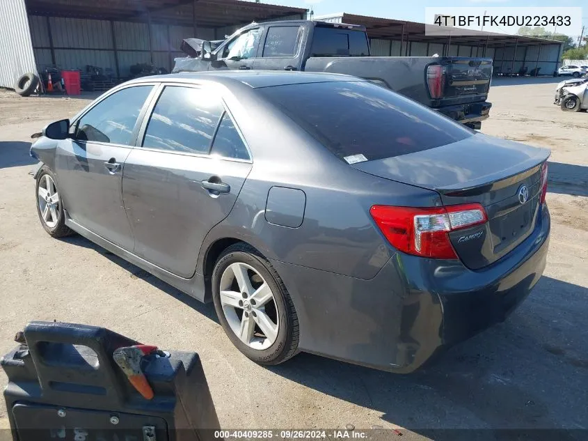 2013 Toyota Camry Se VIN: 4T1BF1FK4DU223433 Lot: 40409285