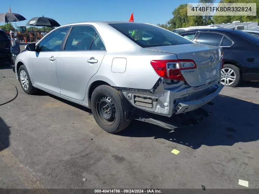 2013 Toyota Camry L/Se/Le/Xle VIN: 4T4BF1FK8DR332824 Lot: 40414786