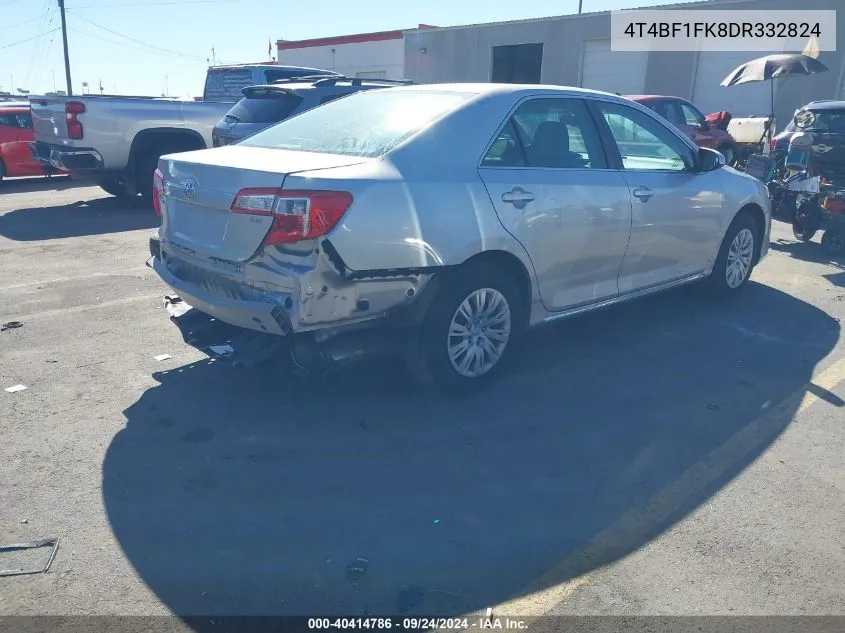 2013 Toyota Camry L/Se/Le/Xle VIN: 4T4BF1FK8DR332824 Lot: 40414786