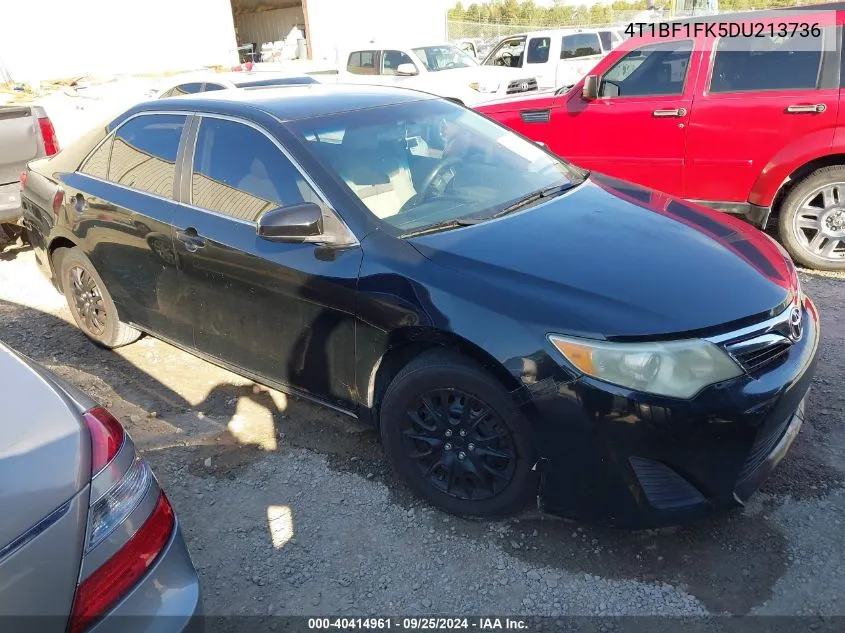 2013 Toyota Camry Le VIN: 4T1BF1FK5DU213736 Lot: 40414961