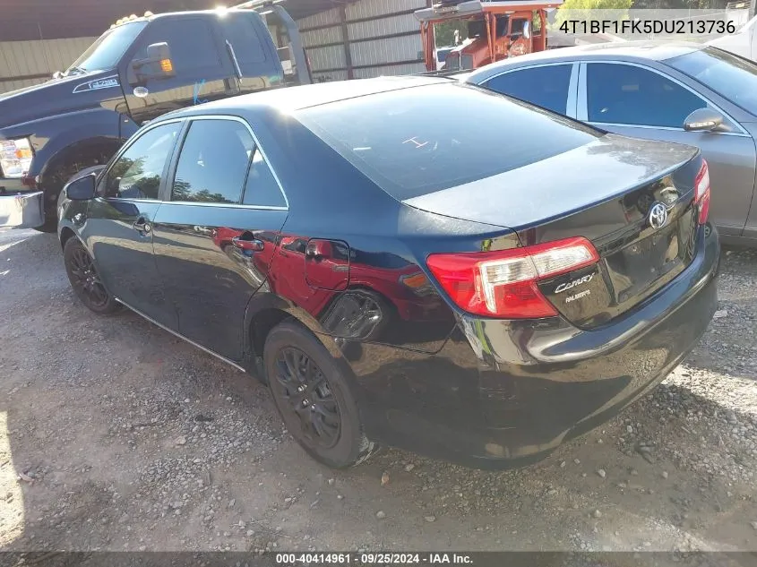 2013 Toyota Camry Le VIN: 4T1BF1FK5DU213736 Lot: 40414961