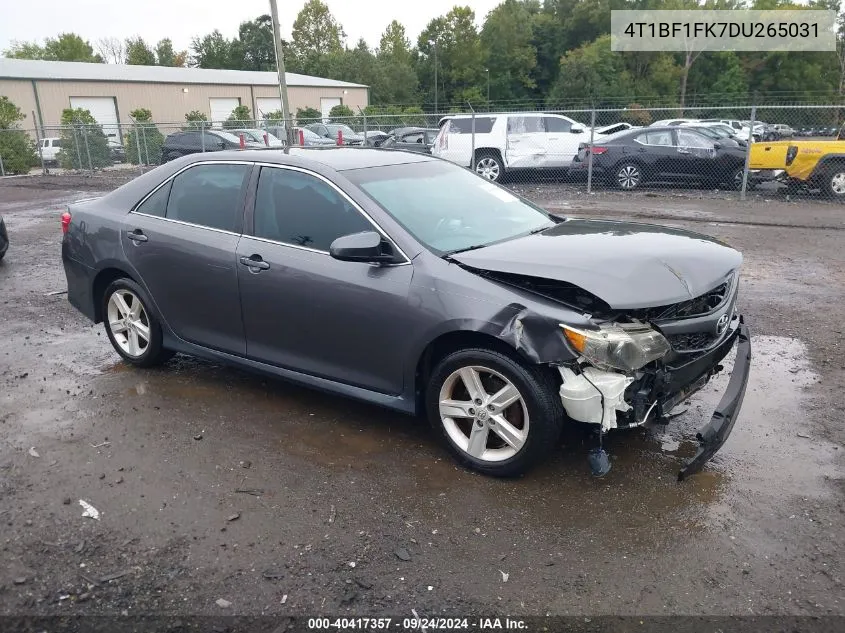 4T1BF1FK7DU265031 2013 Toyota Camry L/Se/Le/Xle