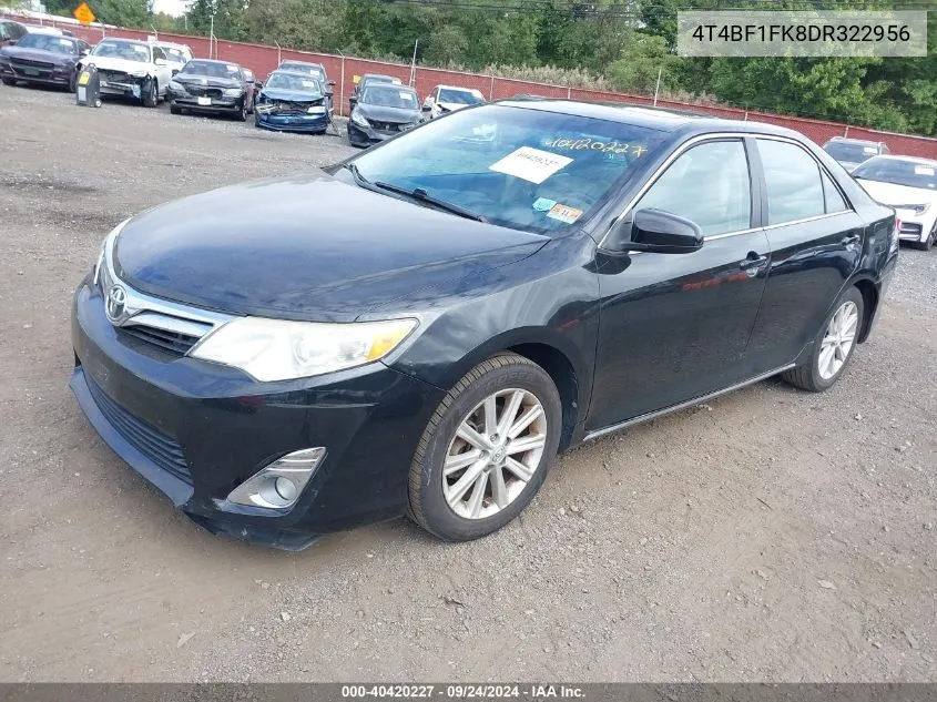 4T4BF1FK8DR322956 2013 Toyota Camry Xle