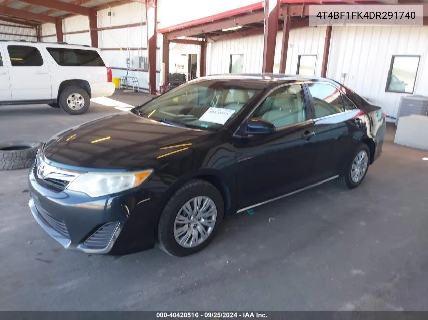 4T4BF1FK4DR291740 2013 Toyota Camry Le