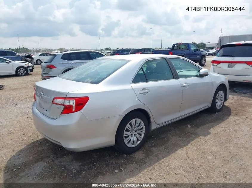 2013 Toyota Camry Le VIN: 4T4BF1FK0DR306444 Lot: 40425356