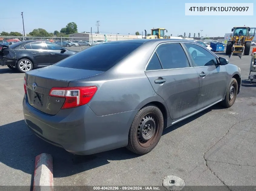 2013 Toyota Camry Le VIN: 4T1BF1FK1DU709097 Lot: 40428296