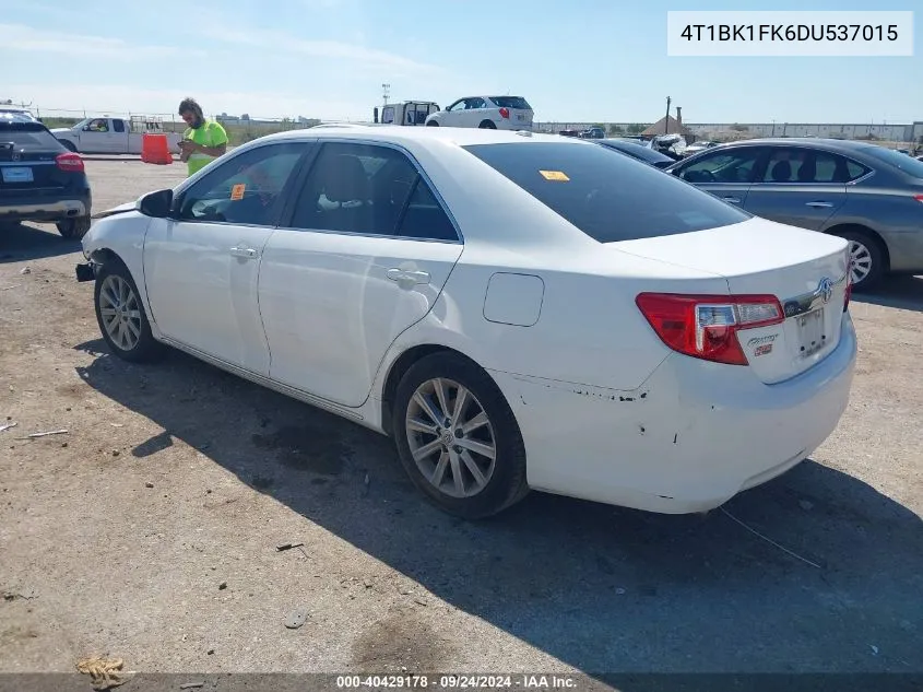 2013 Toyota Camry Xle V6 VIN: 4T1BK1FK6DU537015 Lot: 40429178